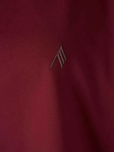Attico The  Plain Logo T-shirt In Burgundy