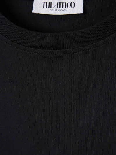 Attico Oversized T Shirt In Black
