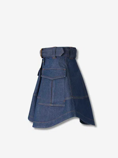 Zimmermann Skirt In Blue Denim In Blue