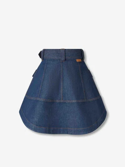 Zimmermann Skirt In Blue Denim In Blue