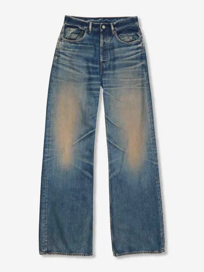 Acne Studios Mens Rocka Straight-leg Denim Jeans Dark Blue