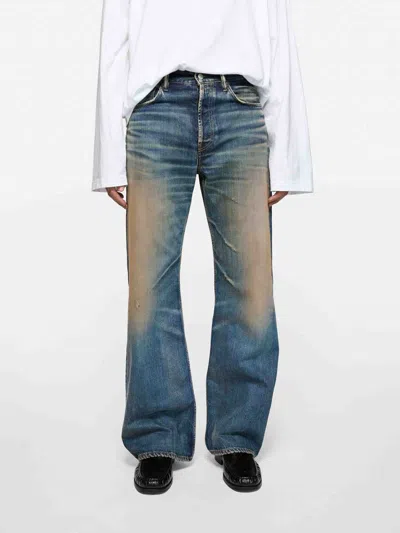 Acne Studios Mens Rocka Straight-leg Denim Jeans Dark Blue