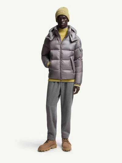 Moncler Couyere Short Down Jacket In Gray