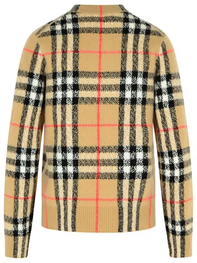 Burberry London Check Wool-cashmere Sweater In Brown