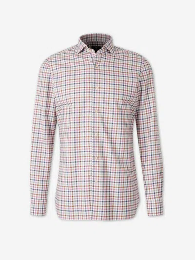 Luigi Borrelli Check Pattern Shirt In Multi