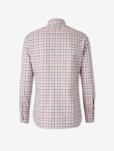 Luigi Borrelli Check Pattern Shirt In Multi