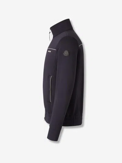 Moncler Men Cotton And Modal Sweatshirt With Zip In Black