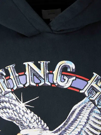 Rhude Hooded Sweatshirt In Blue