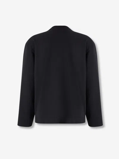 Acne Studios Black Logo Relaxed Fit T-shirt In Black