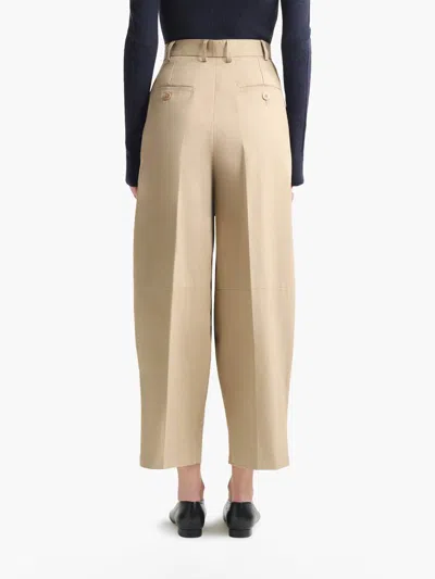 Altuzarra Balloon Cotton Pants In Nude