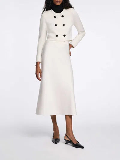 Dorothee Schumacher Knit Midi-skirt In White