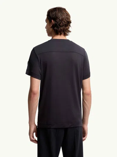 Moncler Logo Crewneck T-shirt In Gray