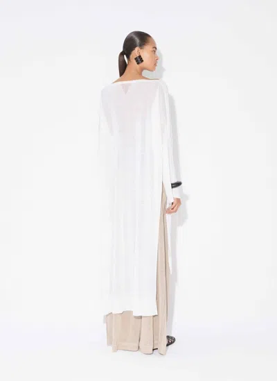 Alaïa Linen Silk Trousers In Neutral