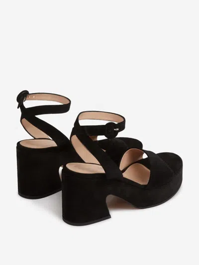 Gianvito Rossi 55mm Block-heel Ankle-strap Sandals In Black