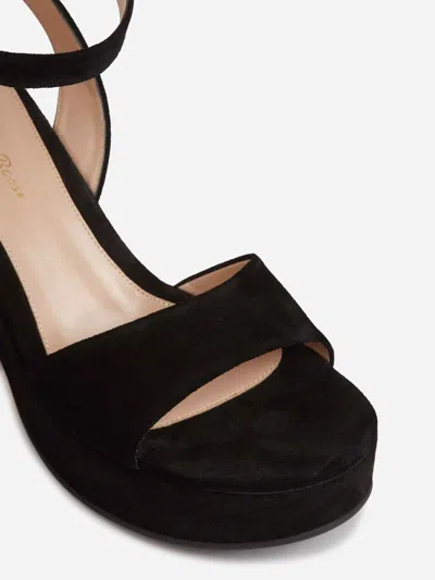 Gianvito Rossi 55mm Block-heel Ankle-strap Sandals In Black