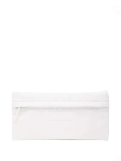 Mm6 Maison Margiela Trompe L`oeil Numeric Pochette Small Bags In White