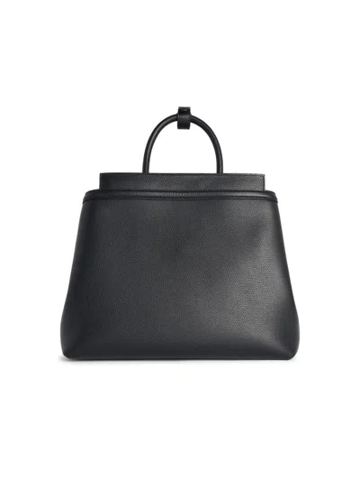 Bally Deco Daily Shoulder Bag In Black Leather In Black