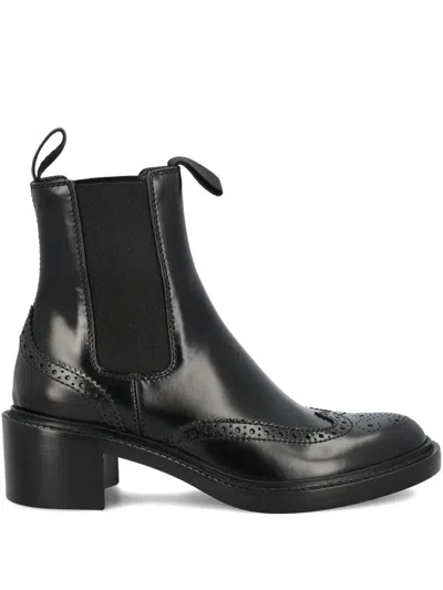 Saint Laurent Vincent Smooth Leather Chelsea Boots Shoes In Black