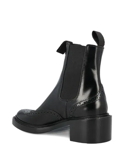 Saint Laurent Vincent Smooth Leather Chelsea Boots Shoes In Black