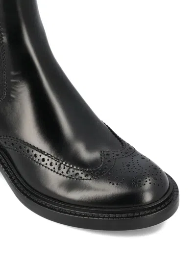 Saint Laurent Vincent Smooth Leather Chelsea Boots Shoes In Black