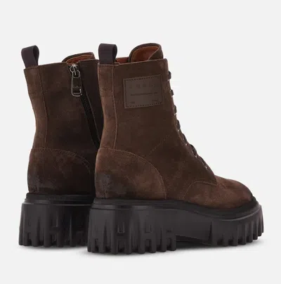 Hogan H700 Lace-up Chunky-sole Boots In Brown