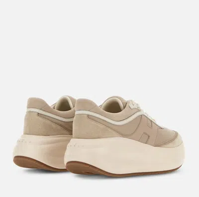 Hogan H696 Beige Sneakers In Neutral
