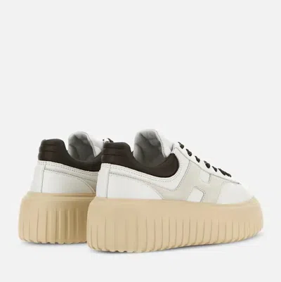 Hogan H-stripes Sneakers In White