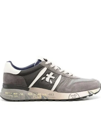 Premiata Lander Grey Sneakers In Gray