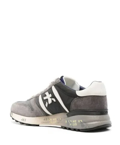 Premiata Lander Grey Sneakers In Gray