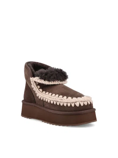Mou Mini Eskimo Platform Boot In Brown