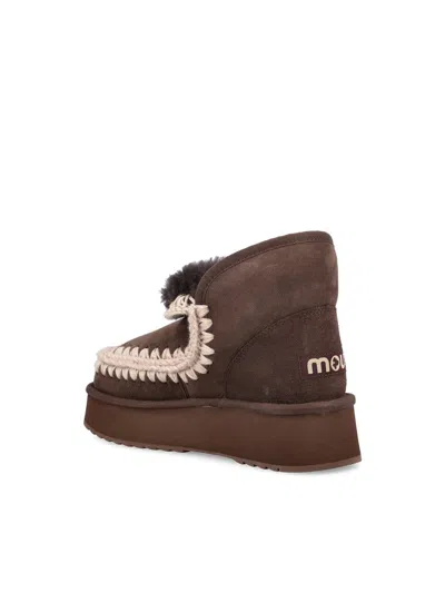 Mou Mini Eskimo Platform Boot In Brown