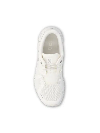 On Running White Mesh Cloud 6 Sneakers In White