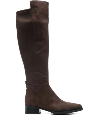 Michael Kors Suede Boot In Brown