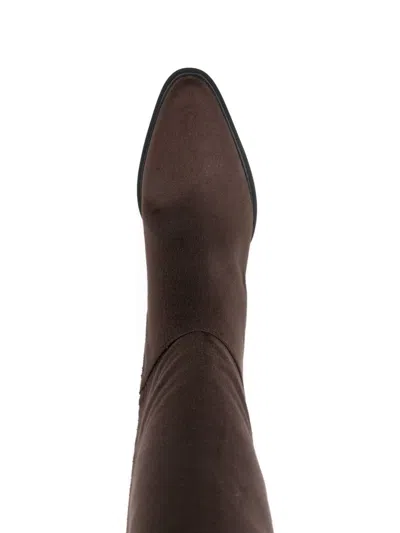 Michael Kors Suede Boot In Brown