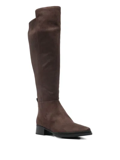 Michael Kors Suede Boot In Brown