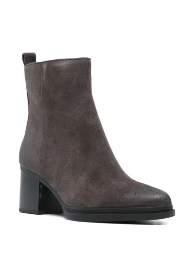 Michael Kors Lex Chocolate Heeled Ankle Boot In Brown