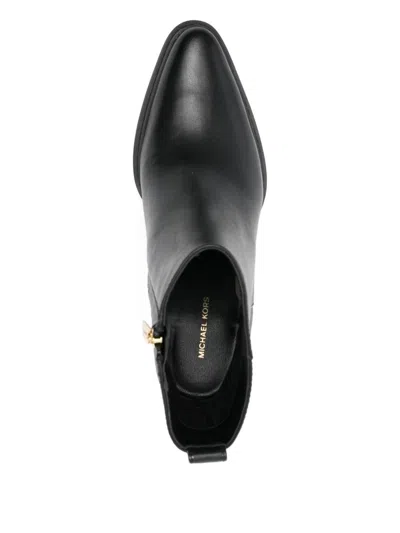 Michael Kors 380mm Pointed-toe Block-heel Boots In Black
