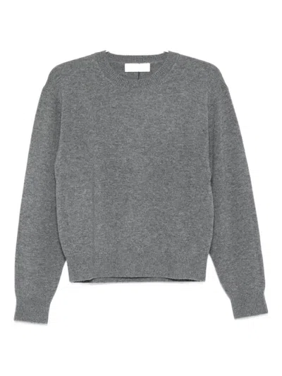 Dunst Grey Wool Crewneck Sweater In Gray