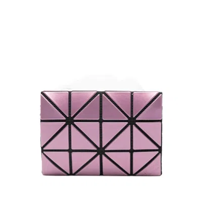 Bao Bao Issey Miyake Geometric-pattern Wallet In Pink