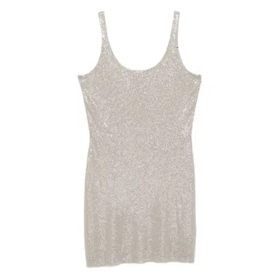 Alexander Wang Sleeveless Mini Dress In Gray