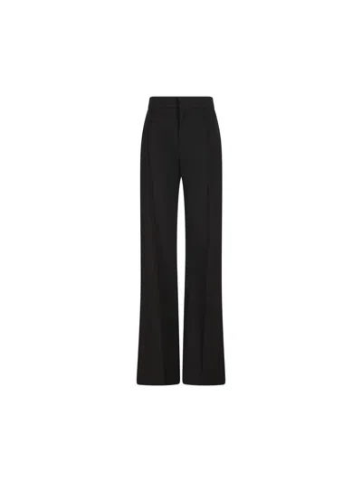 Chloé Cotton Tailored Trousers In Black