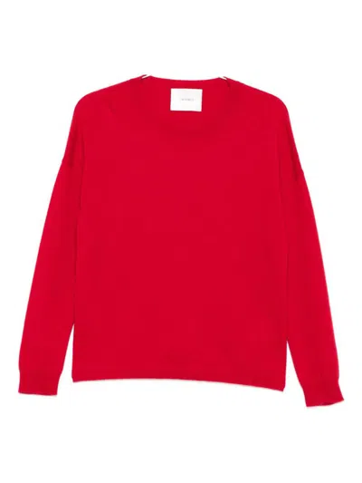 Lisa Yang Mable Crew-neck Cashmere Jumper In Red