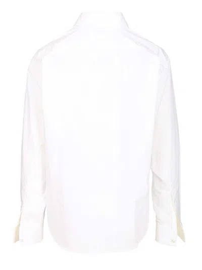 Balenciaga Relaxed Fit Shirt Button-down Collar In White
