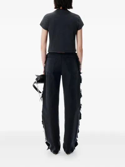 Alexander Wang Crystal Hotfix Star Jersey T-shirt