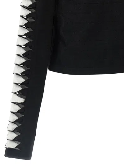 Balmain Cut-out Blazer Blazers Black In Black