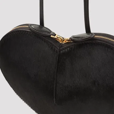 Alaïa Rigid Heart Shaped Shoulder Bag With Hardware In Brown