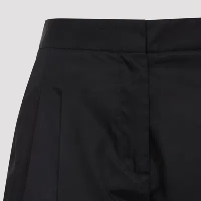 Alaïa Black Technical Taffeta Tailored Pants In Black