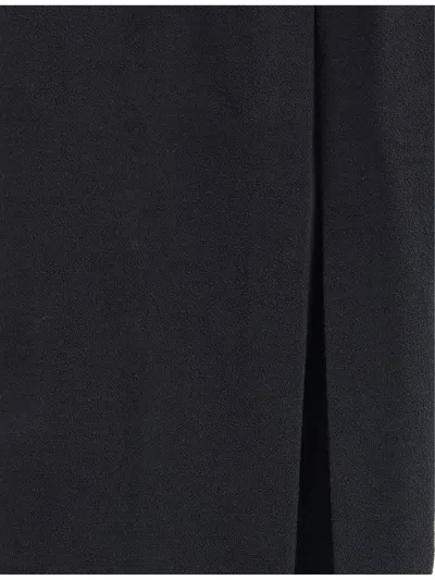 Alessandra Rich Women Tweed Long Skirt In Black