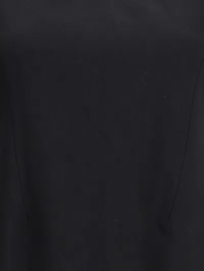 Alexander Mcqueen Short Sleeved Crewneck Mini Dress In Black