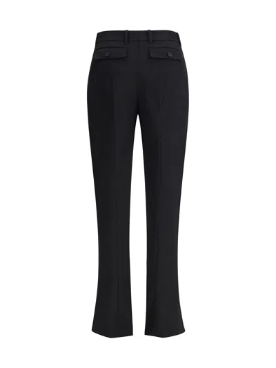Alexander Mcqueen Pressed-crease Trousers In Black